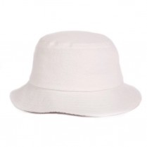 Big Size White Terry Towelling Hat (80% cotton / 20% polyester, adjustable band, fits 62-65cms)